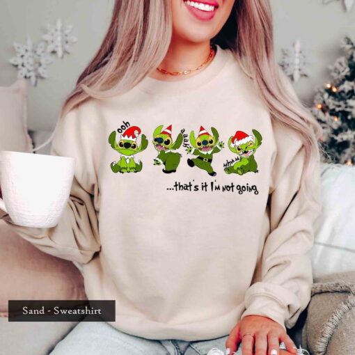 That's It I'm Not Going Sweatshirt, Stitch Merry Christmas Sweatshirt