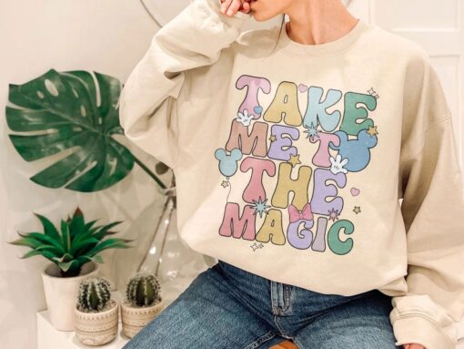 Disney Take Me To The Magic Unisex Tee Sweatshirt