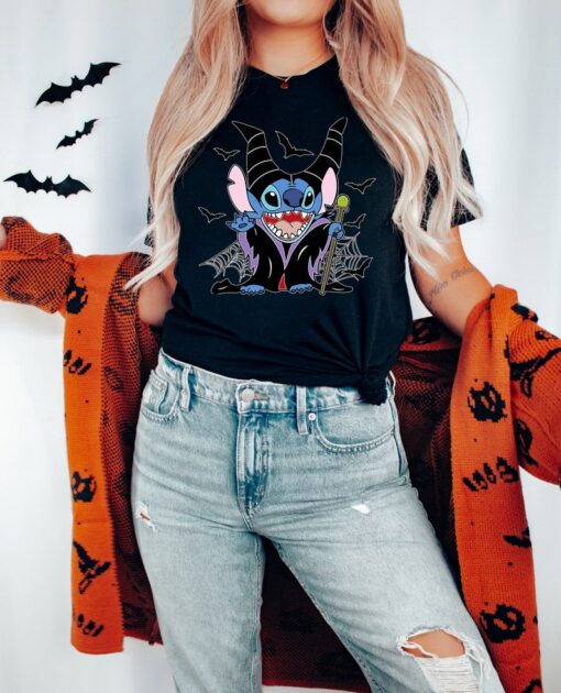 Disney Halloween Stitch Shirt, Disney Trick Or Treat, Disney Halloween Trip Shirts, Disney Horror Shirt, Scary Disney Tee, Halloween Disney