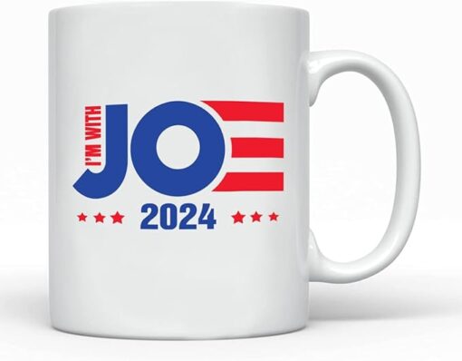 I'm With Joe 2024 Mug - Joe Biden 2024 Presidential Election Mug - Biden For President Coffee Mug - Vote 2024 Mug - Joe