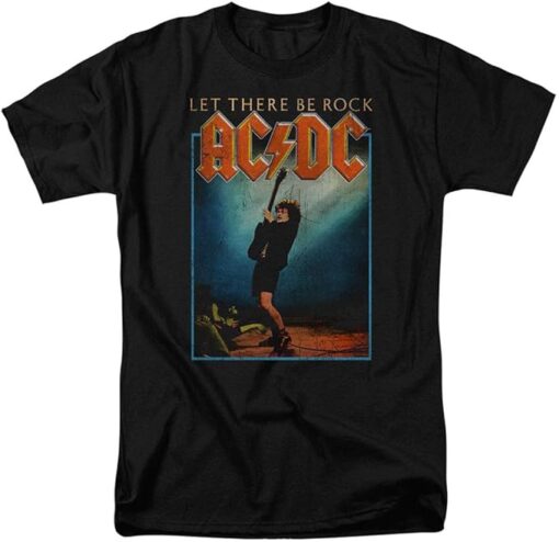 ACDC Let There Be Rock Album T Shirt & Stickers