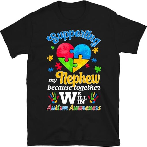 Supporting My Brother Puzzle Autism Awareness Month Shirt T-Shirt, Autism Family Shirt, Autism Gift