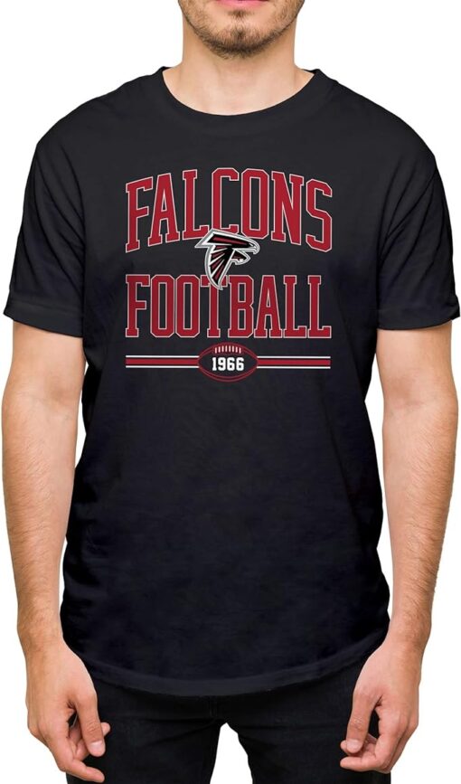 Hybrid Sports NFL Football Arch - Officially Licensed Adult Short Sleeve Fan Tee for Men and Women