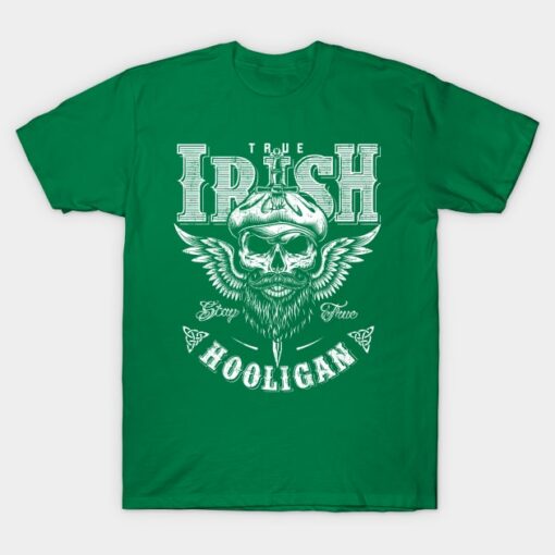 Irish Hooligan St Patricks Celtic Distressed T-Shirt