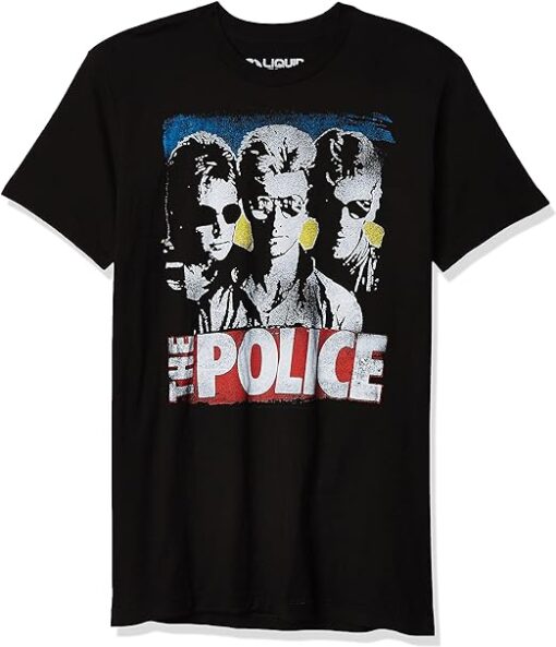 Liquid Blue Men's The Police Greatest Hits Short Sleeve T-Shirt