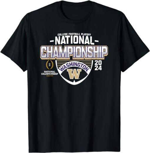 Washington Huskies 2024 CFP National Championship Football T-Shirt