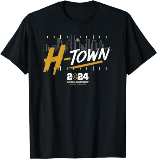 CFP National Championship 2024 Houston H-Town Football T-Shirt