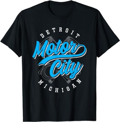 Classic Detroit Motor City Michigan Michiganians Pride Gift T-Shirt