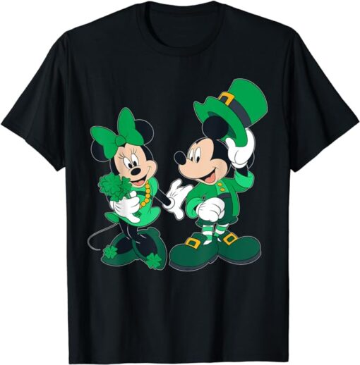 Disney Leprechaun Mickey Minnie Shamrock St. Patrick’s Day T-Shirt