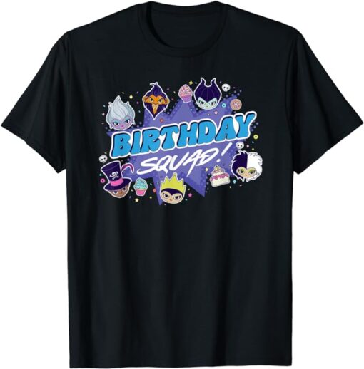 Disney Villains Cute Evil Family Friends Crew Birthday Squad T-Shirt