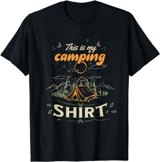 This Is My camping Shirt Wood Camping Bonfire T-Shirt