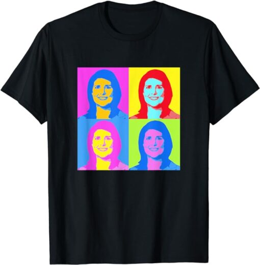 Nikki Haley Pop Art Portrait Retro Vintage 2024 T-Shirt