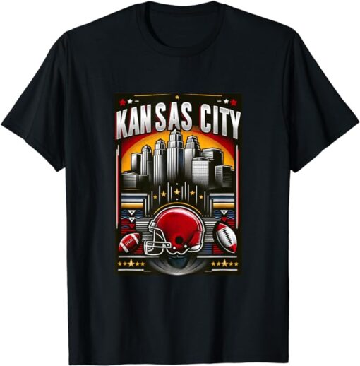 Retro Kansas City Skyline T-Shirt