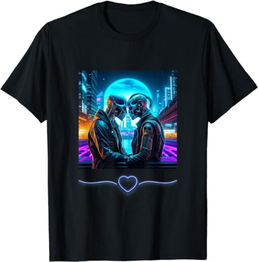 Cyberpunk Rendezvous - Future Rock Love T-Shirt