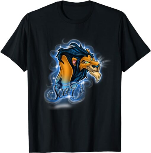 Disney Lion King Scar Airbrushed Portrait Logo T-Shirt