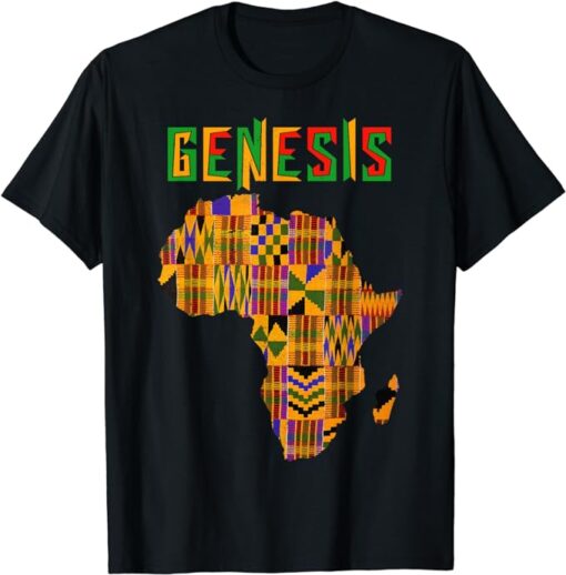 Black History Month Genesis Proud American Africa Roots T-Shirt