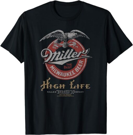 Coors Classic Miller High Life Vintage Beer Logo T-Shirt