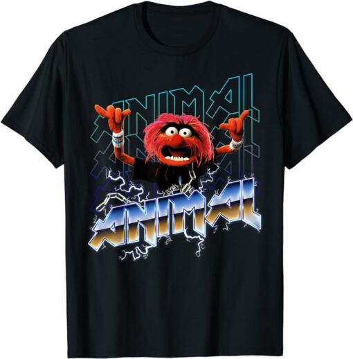 Disney The Muppets Animal Vintage Rock Metal Poster T-Shirt