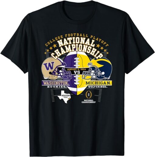 Washington vs Michigan 2024 CFP National Championship T-Shirt