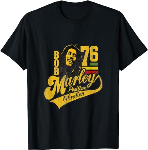 Bob Marley Positive Vibrations Soccer T-Shirt