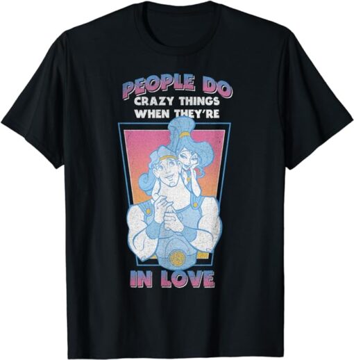 Disney Hercules Valentine's Day Vintage Megara In Love T-Shirt