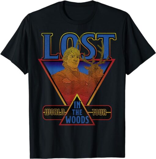 Disney Frozen 2 Kristoff & Sven Lost In The Woods World Tour T-Shirt