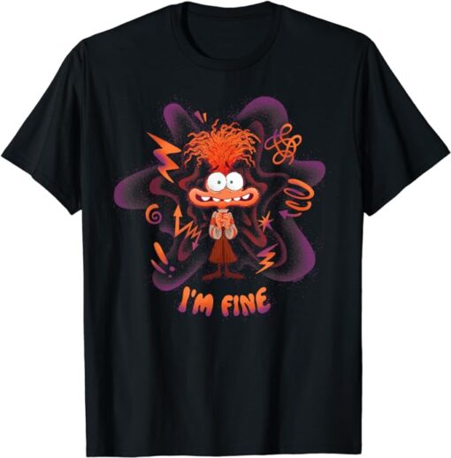 Disney and Pixar’s Inside Out 2 Emotions Anxiety I’m Fine T-Shirt