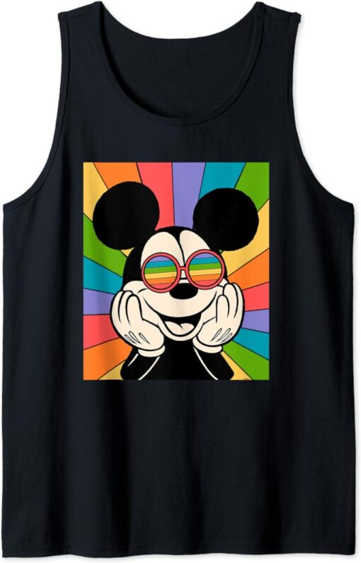 Disney Mickey Mouse Sun Burst Retro Tank Top