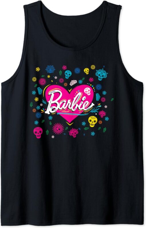 Barbie Halloween Heart Sugar Skulls Tank Top