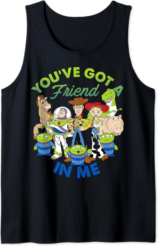 Disney Pixar Toy Story Cartoon Group Shot Tank Top