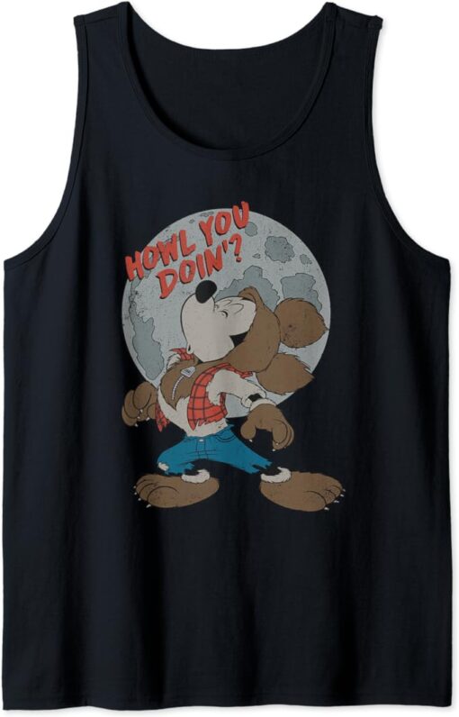 Disney Mickey Mouse Werewolf Howl You Doin' Tank Top