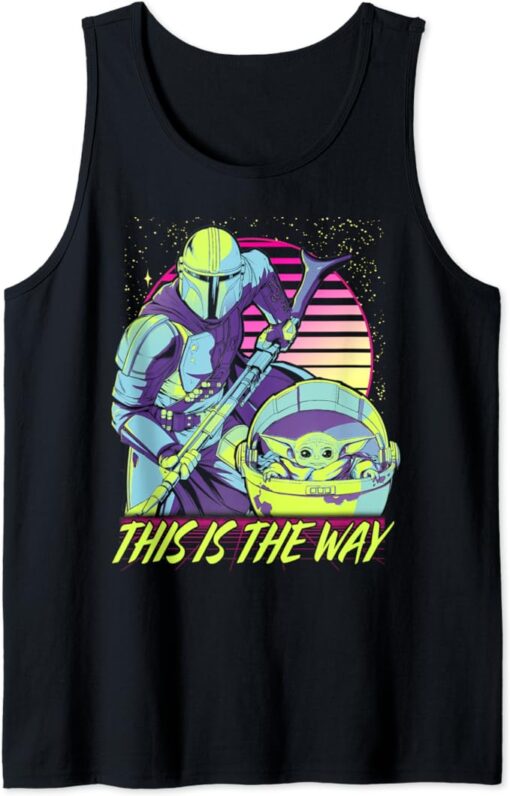 Star Wars The Mandalorian The Child This Is The Way Neon Tank Top