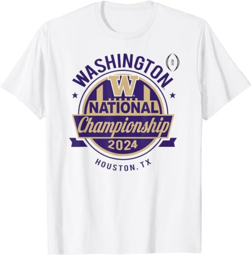 Washington Huskies 2024 CFP National Championship Logo Icon T-Shirt