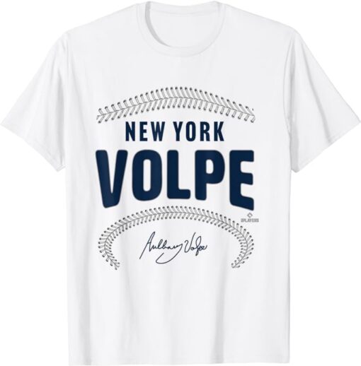 Anthony Volpe New York Baseball Name & Number (Front & Back) T-Shirt