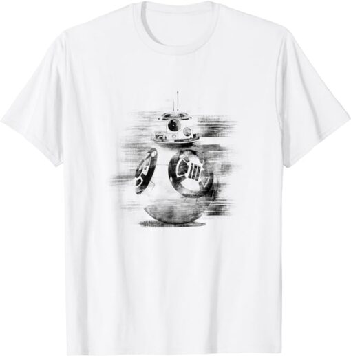 Star Wars The Force Awakens BB-8 Distressed Chest Portrait T-Shirt