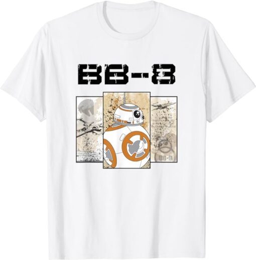 Star Wars The Force Awakens BB-8 Spray Paint Chest Panels T-Shirt