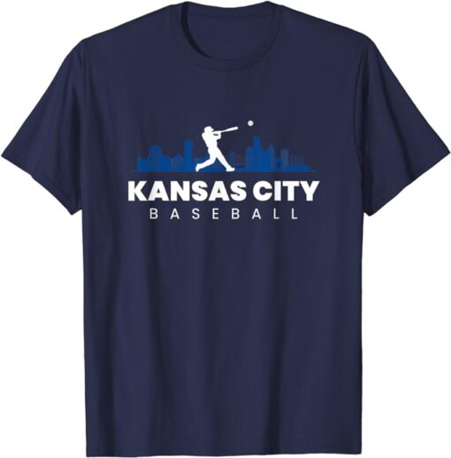 Kansas City Baseball Vintage Minimalist Retro Baseball Lover T-Shirt