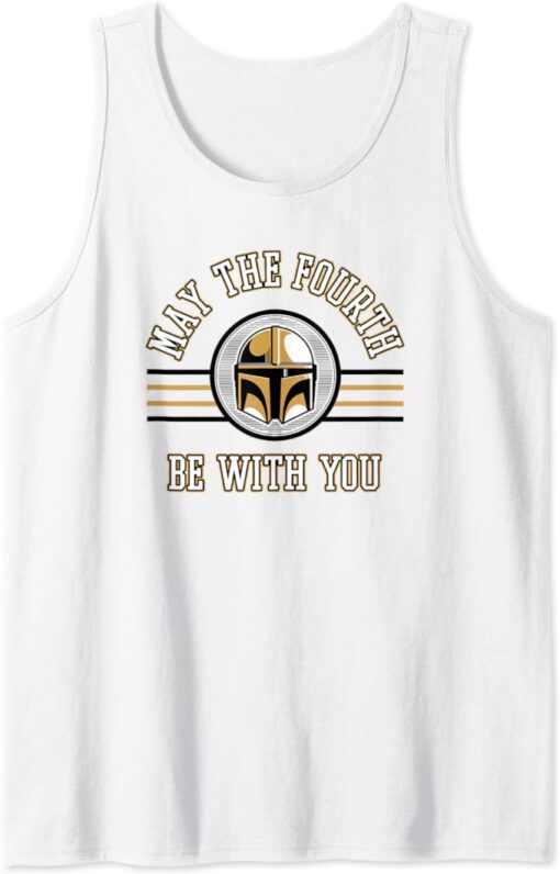 Star Wars: The Mandalorian May The Fourth Mando Helmet Tank Top