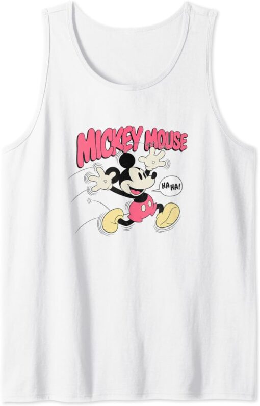 Disney Mickey And Friends Mickey Mouse Ha Ha Excited Retro Tank Top