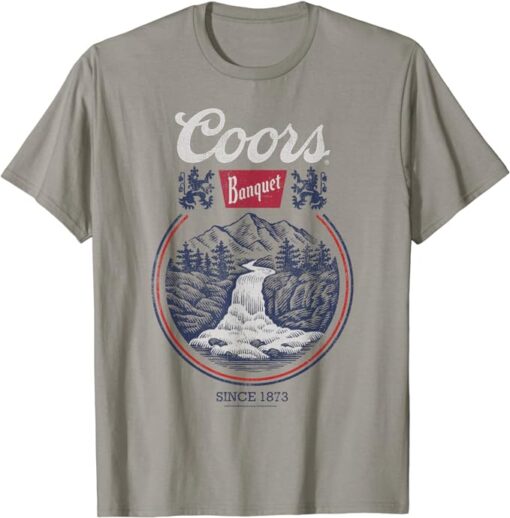 Coors Banquet Classic Circle Centered Beer Scene T-Shirt