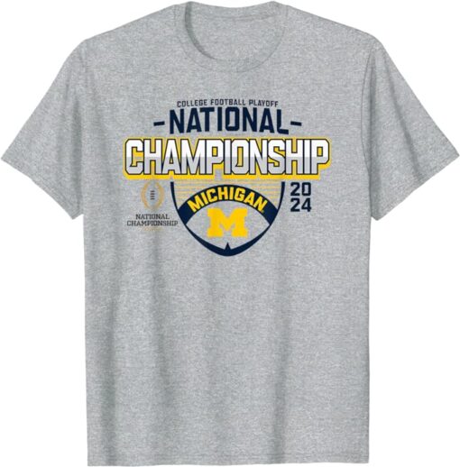 Michigan Wolverines 2024 CFP National Championship Football T-Shirt