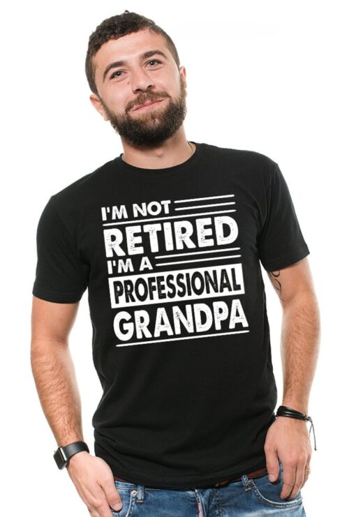 Grandpa T shirt Professional Grandpa Shirt Funny Grandрa T shirt Not Retired I'm A Professional Grandpa Shirt Father Day