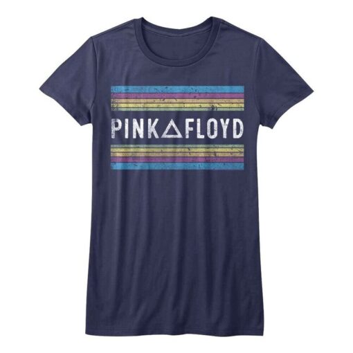 Pink Floyd Women's T-Shirt DSOTM Album Prism Rainbows Graphic Tee Vintage Rock Band ConcerT-Shirt Dark Side of the Moon