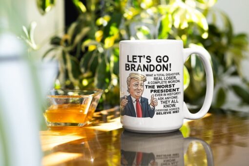 Lets Go Brandon mug anti biden Donald Trump mug, Fuck biden mug Trump 2024 republican gifts