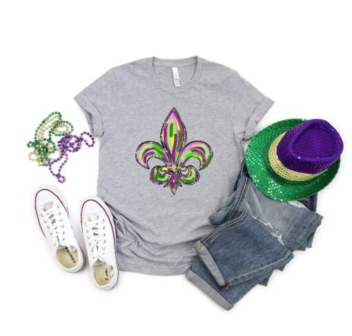 Fleur De Lis Shirt, Mardi Gras Shirt, Happy Mardi Gras Shirt, Mardi Gras Shirt, Funny Mardi Gras Festival