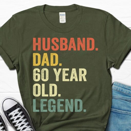 60th Birthday Gift for Men, Husband Dad 60 Year Old Legend Shirt, 60th Birthday Tee for Him, 60 Birthday Dad Gift