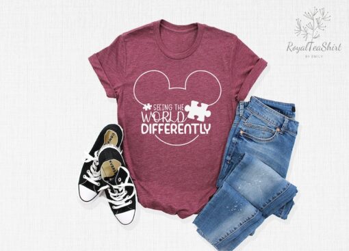 Autism Seeing The World Differently Shirt, Disney Autism Awareness Shirt, Disney Autism Month Shirt