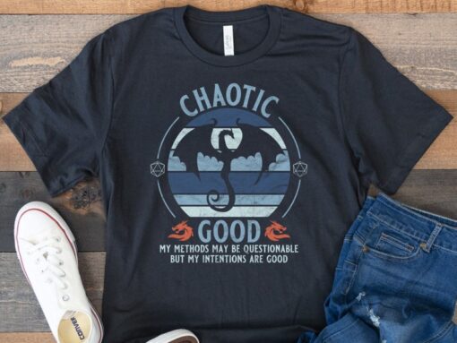 Chaotic Good DnD Shirt, D&D Gift for Players, Dungeons and Dragons Clothing for Him or Her