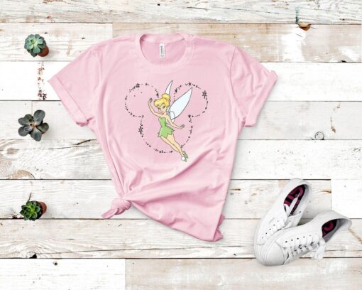 Tinkerbell Mickey Ear Disney T-Shirt, Disney Tinkerbell Shirt, Disney matching family,Disneyworld Family Shirt