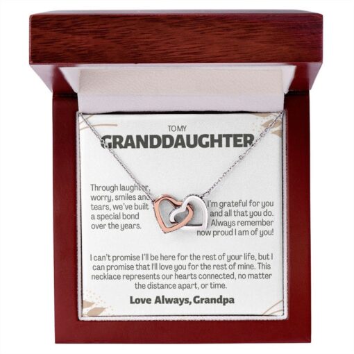 Granddaughter Necklace, Granddaughter Jewelry Grandpa, To My Granddaughter, Granddaughter Gifts